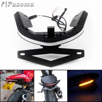 LED Short Tail Tidy Fender Eliminator Kit Turn Lamp For Ducati Monster 821 1200S - Image 1 of 4