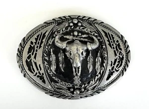 Hebilla de cinturón vintage conmemorativa nativa americana hecha a mano por SSI - Imagen 1 de 5