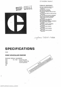 Caterpillar 920 930 Loader Service Manual - Picture 1 of 1