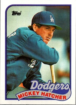 1989 Topps - #483 Mickey Hatcher - Image 1 of 2