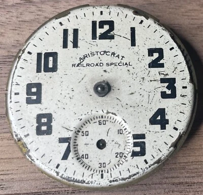 Reloj Bolsillo Especial The Ingraham Company Aristocrat Railroad Como Está Para Piezas Foto 1 de 4