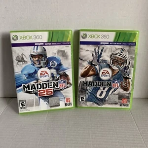 Madden 25 And Madden 13 NFL xbox 360 Bundle - Picture 1 of 7