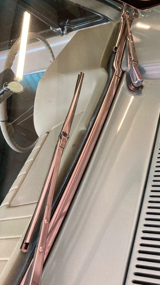 Par de escobillas limpiaparabrisas Studebaker Avanti and Lark - 1351034 - acero inoxidable pulido Foto 1 de 4