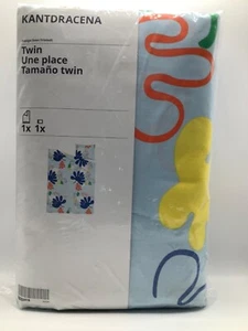 Ikea KANTDRACENA Twin Duvet cover and pillowcase, multicolor - NEW 705.613.80 - Picture 1 of 3