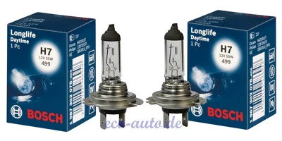 2 x BOSCH Long Life H7 12V 55W für SSANGYONG KORANDO KYRON REXTON W RODIUS II - Bild 1 von 4