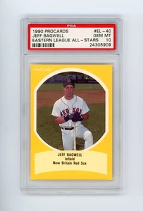 1990 ProCards Jeff Bagwell #EL-40 Eastern League All-Star Game PSA 10 GEM HOF - Picture 1 of 2