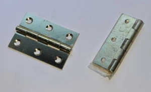 1 par de bisagras enchapadas en latón de 65 mm - Imagen 1 de 2