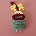 Knitting Sausage Mouth Doll Car Keychains Animals  Weave Keyring  For Gifts