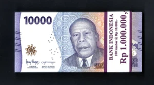 Indonesia 10000 ( 10,000 x 100 ) New 2022 Bundle Million RUPIAH UNC USA Seller - Picture 1 of 3