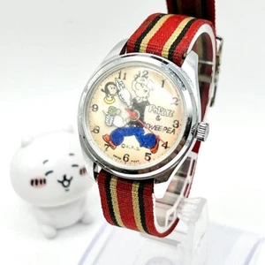 Reloj POPEYE Popeye & Swee'Pea Herido a Mano De Colección Artículo Raro de JAPÓN Artículo Usado - Imagen 1 de 7