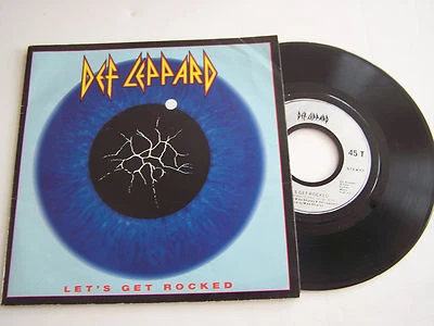 SP 2 TITRES  VINYL 45 T , DEF LEPPARD , LET ' S GET ROCKED . POSTER INCLUS . - Photo 1/4