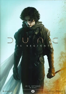 Dune It Begins Ucl A3 Poster 2021 Movie Film Timothee Chalamet IN GERMAN RARE - Picture 1 of 2