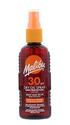 Malibu High Protection Water Resistant Non-Greasy Dry Oil Sun Spray SPF30 100ML