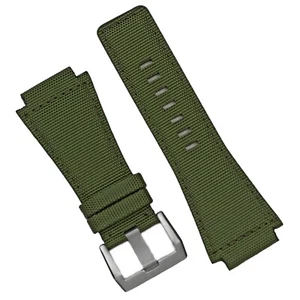 B & R Bands Military Green Ballistic Watch Band Strap for Bell & Ross BR01 BR03 - Picture 1 of 5