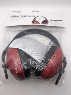 Honeywell Howard Leight QM24+ Over-The-Head Black/Red 25dB Earmuffs, Quiet Muff - Image 1 of 4