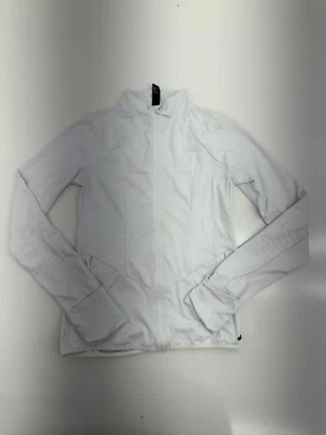 Chaqueta deportiva Mondetta blanca con cremallera completa para mujer talla mediana Foto 1 de 4