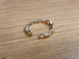Anillo de cadena abierta - ajustable - color dorado - Imagen 1 de 4