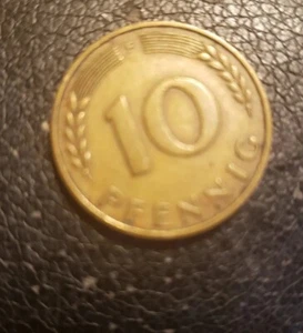 ALEMANIA # 10 peniques 1950 para la República Federal de Alemania ¡genial! (100% genuino) - Imagen 1 de 4