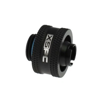 XSPC G1/4 to 3/8 ID 5/8 OD Compression Fitting V2 - Matte Black - Image 1 of 3