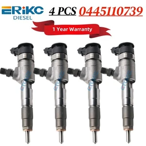 4PCS 0445110739 Jet Injector 0445 110 739 for Citroen Ford Peugeot 0986435203 - Picture 1 of 8