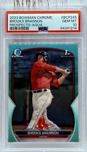 Brooks Brannon 1st Aqua /125 - 2024 Bowman Chrome #BCP-245 PSA 10 Pop 1 - Bild 1 von 2