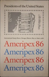 Lotto Fogli Souviner Presidenti degli Stati Uniti Ameripex 1986 - Sc# 2116-211 - Foto 1 di 5