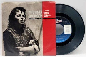 MICHAEL JACKSON - I JUST CAN'T STOP LOVING YOU - POP SOUL PICTURE SLEEVE & 45 - Picture 1 of 2