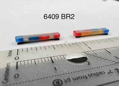 2 Pack 1/64 Whelen Edge Lightbar Blue Red Police Sheriff Highway Patrol SUV Car - Image 1 of 4