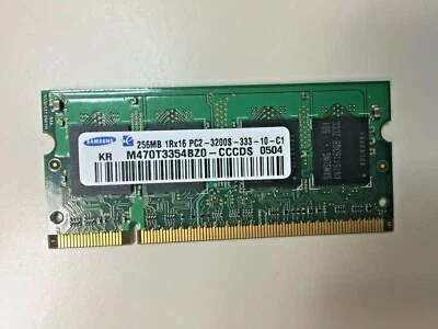 Samsung 256MB M470T3354BZ0-CD5 1Rx16 PC2-3200S-333-10-C1 Memory RAM - Image 1 of 2