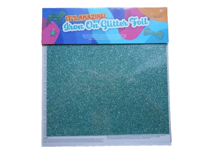 Glitzer Glitter Bügelfolie T-Shirt Beschriftung Mintgrün ca 20 x 21cm - Bild 1 von 2