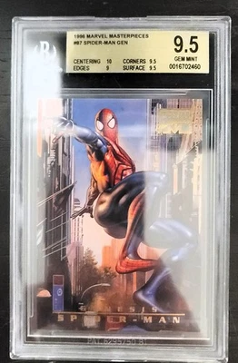 1996 Marvel Masterpieces #87 Spider-Man BGS 9.5 High Grade - Image 1 of 3