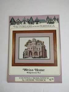 Debbie Patrick Cross Stitch Pattern Victorian House “Weiss Home” Ridgewood N.J - Picture 1 of 3