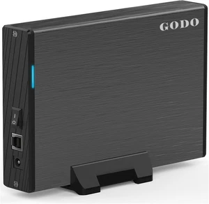 GODO USB 3.0 to 3.5 Inch Hard Drive Enclosure, Vertical External Black  - Picture 1 of 6
