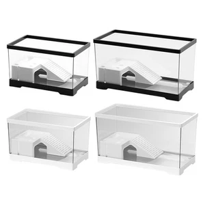 Turtle Tank Aquarium Resting Feeding Box Reptile Habitat Indoor Decor - Picture 1 of 29