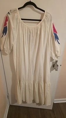 Vestido Appel Prairie para mujer XXXL 3X marfil bordado de colección niña de granja algodón nuevo con etiquetas Foto 1 de 4