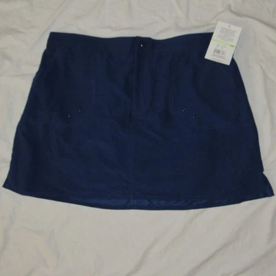 NUEVO CON ETIQUETAS Maxine of Hollywood Falda de Natación Skort Talla Grande 18W Azul Marino Construido en Corto Foto 1 de 4