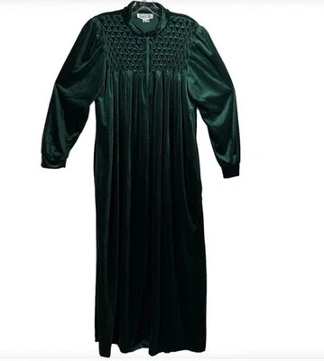 Abrigo/Bata Vintage SAYBURY Hunter Terciopelo Verde Talla XL Foto 1 de 4