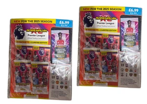 2 Pack Panini Adrenalyn XL Premier League 2025 Kick-Off 4 Packs + LE Card + Prot - Picture 1 of 2