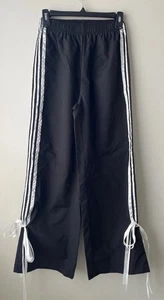 Shein gestreifte Baggy Windbreaker Hose Damen Größe Petite S - Bild 1 von 3