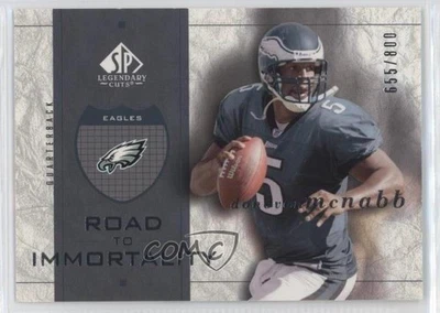 2002 SP Legendary Cuts Road to Immortality /800 Donovan McNabb #117 - Image 1 of 2