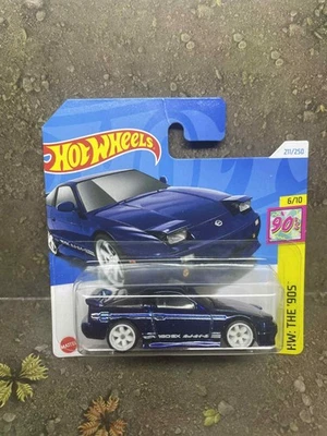 HOT WHEELS 2024 '96 NISSAN 180SX TYPE X, BLUE, SHORT CARD, "SUPER TREASURE HUNT" - Image 1 of 4