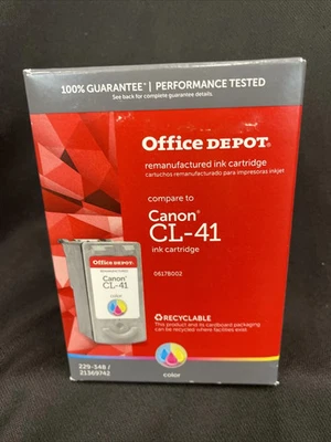 Office Depot Brand  Ink Cartridge Canon CL-41 Tri-Color - Image 1 of 4