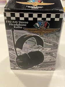 Vintage Indianapolis Motor Speedway AM/FM Radio Headphone Set New Inbox - Picture 1 of 6