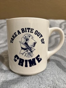 McGruff Crime Dog Take a Bite Out of Crime Kaffeetasse Becher Vintage Memorabilia - Bild 1 von 8