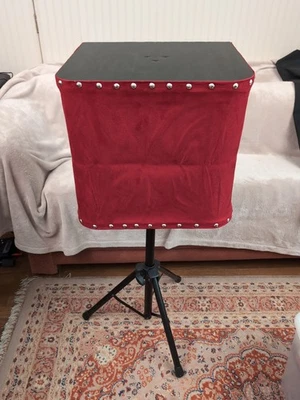Performer's Table Folding Portable RED Strong Unique Magician Ventriloquist - Image 1 of 4