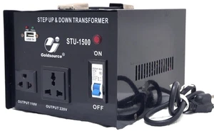 GOLDSOURCE STU-1500 Step Up & Down Voltage Transformer OUTPUT 110V/220V - Picture 1 of 5