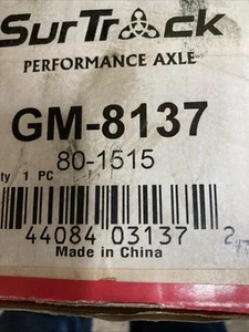 SurTrack GM-8137 CV Axle Shaft - Picture 1 of 1
