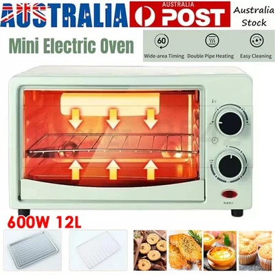 12L Mini Electric Oven Roast Grill Toaster Cake Bread BakingMachine Pastry Maker - image 1 of 4