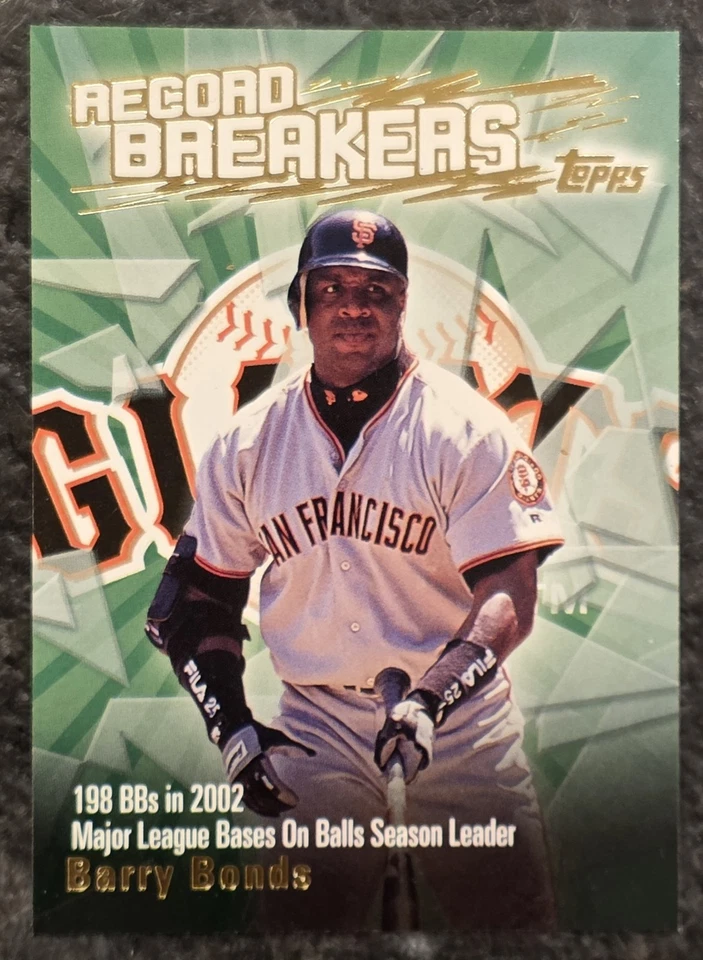 BARRY BONDS 2003 Topps Baseball Record Breakers Insert #RB-BB Giants - Image 1 of 2