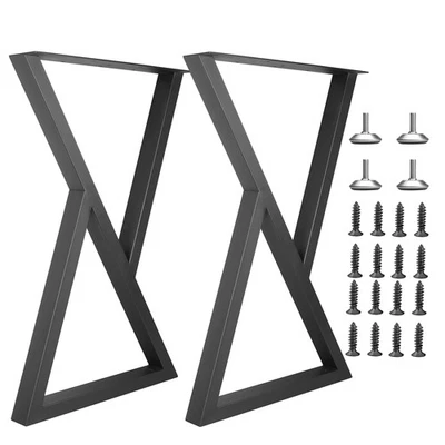 Patas de mesa de metal patas de escritorio, tubo cuadrado de alta resistencia patas de escritorio de hierro, muebles hágalo usted mismo... Foto 1 de 4